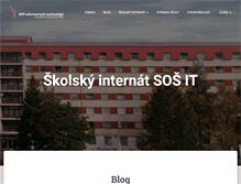 Tablet Screenshot of internat.sos-it.sk